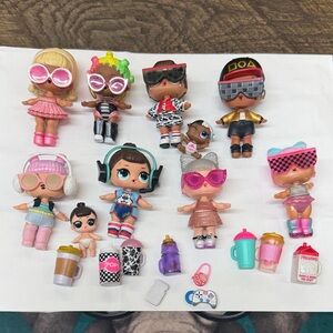 Assorted Pink and Blue Fashion Dolls Playset for Kids